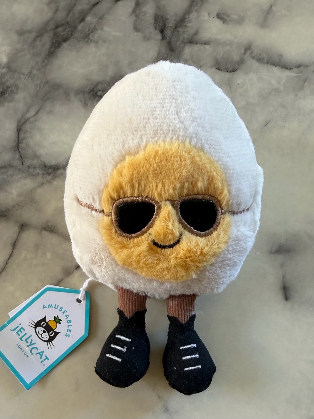 Jellycat Amuseables Boiled Egg Chic Plush Sunglasses NWT